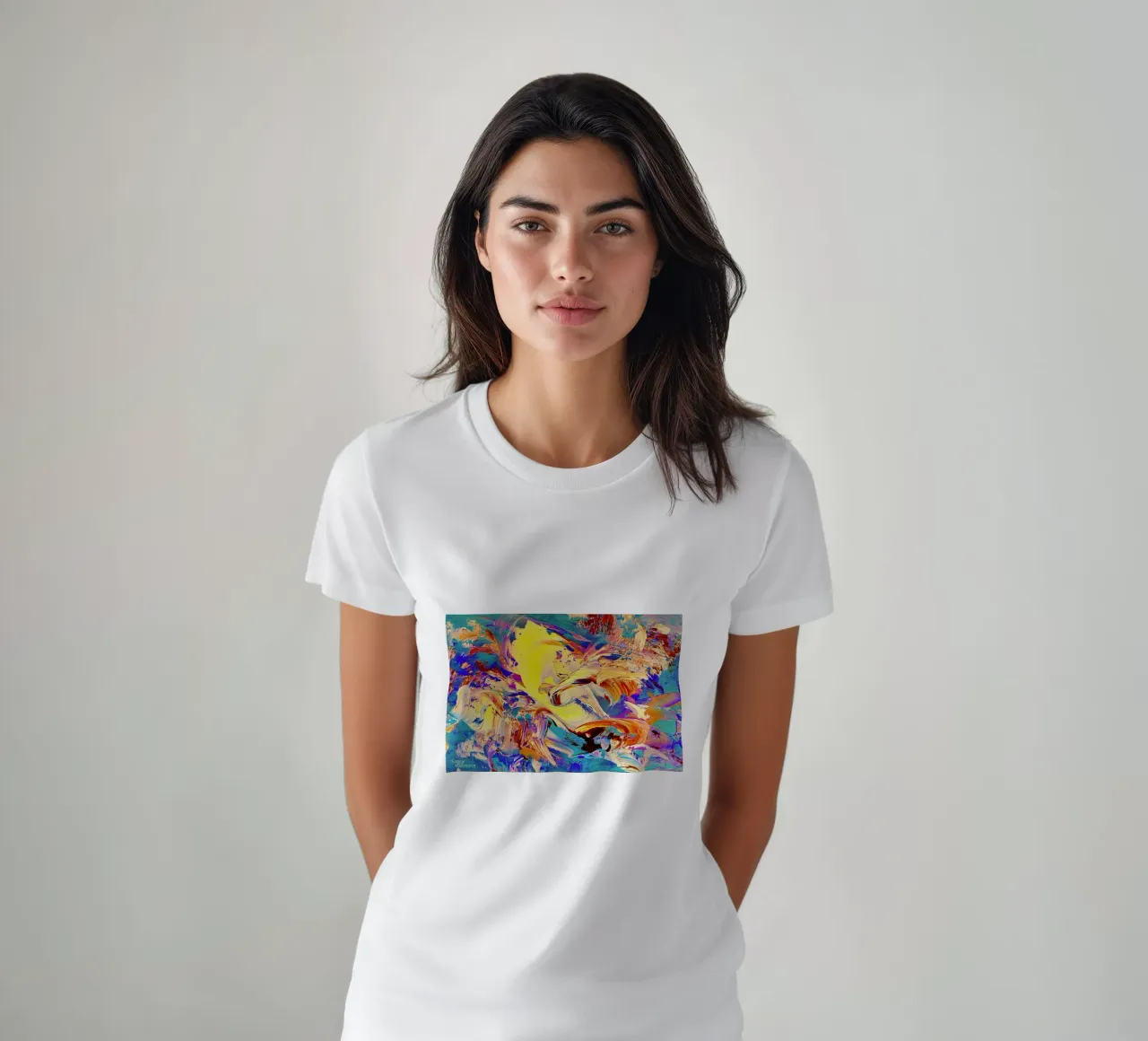 IDEAL GIFT 46 invers t-shirt by Thierry Vobmann Abstract painting