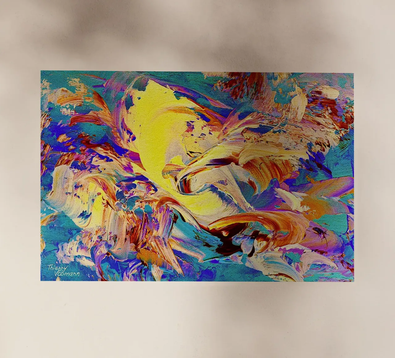 IDEAL GIFT 46 invers Backlit Folie von Thierry Vobmann Abstract painting