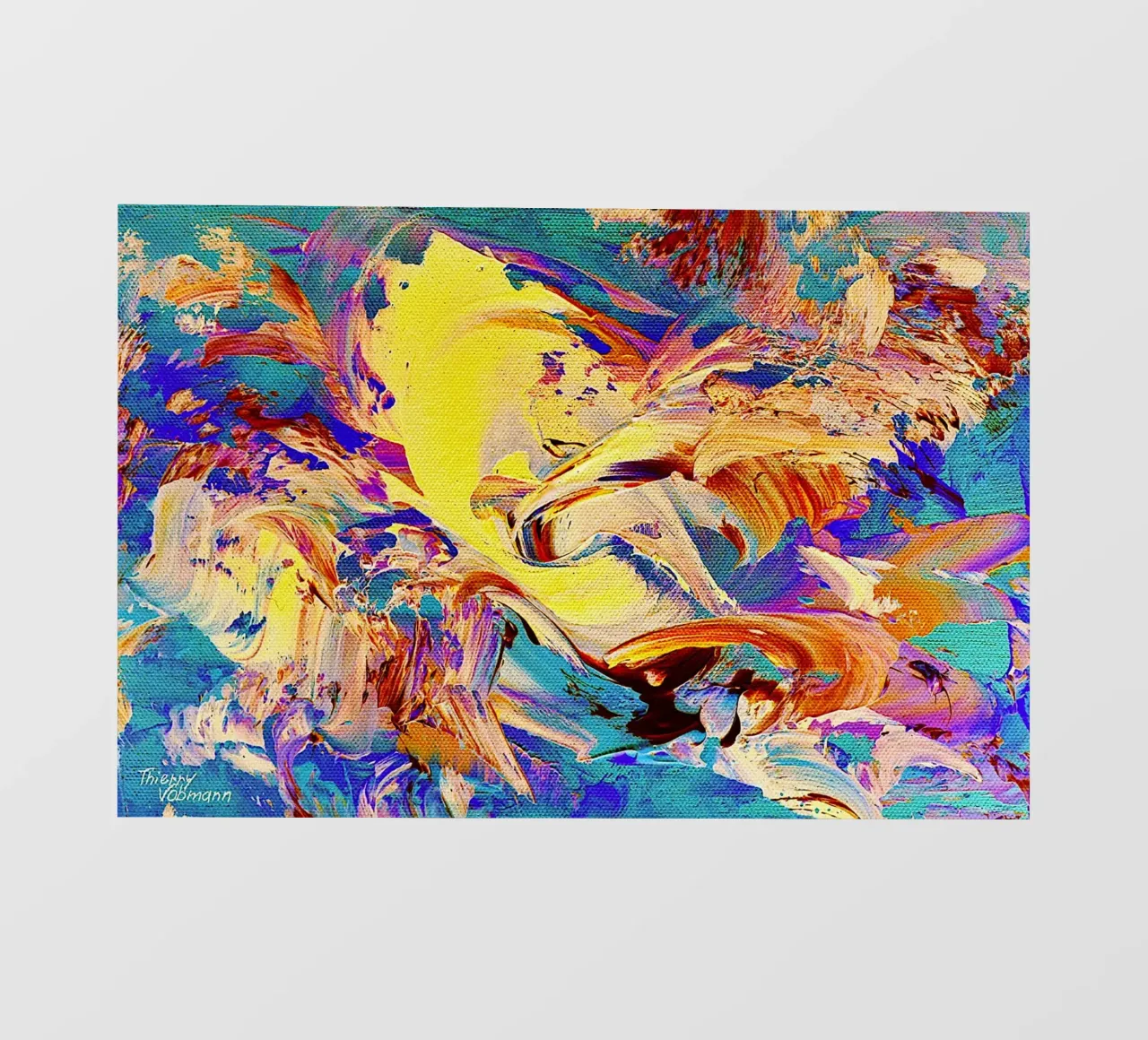 IDEAL GIFT 46 invers Backlit Folie von Thierry Vobmann Abstract painting