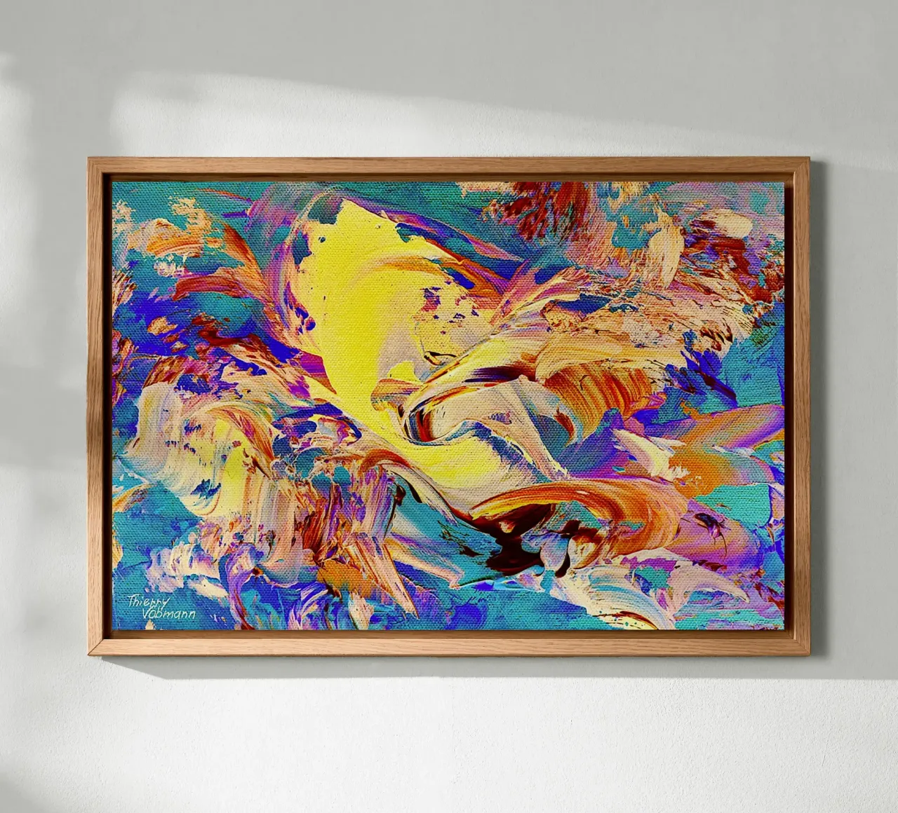IDEAL GIFT 46 invers alu-dibond by Thierry Vobmann Abstract painting