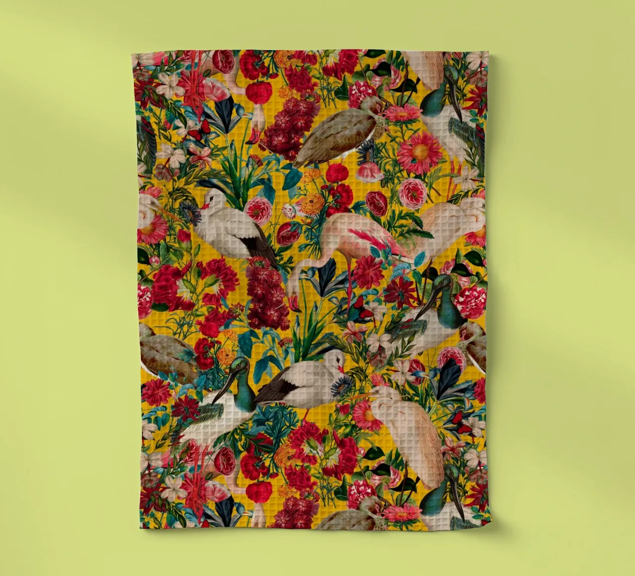 Floral And Birds XVIII Geschirrtuch von burcukorkmazyurek