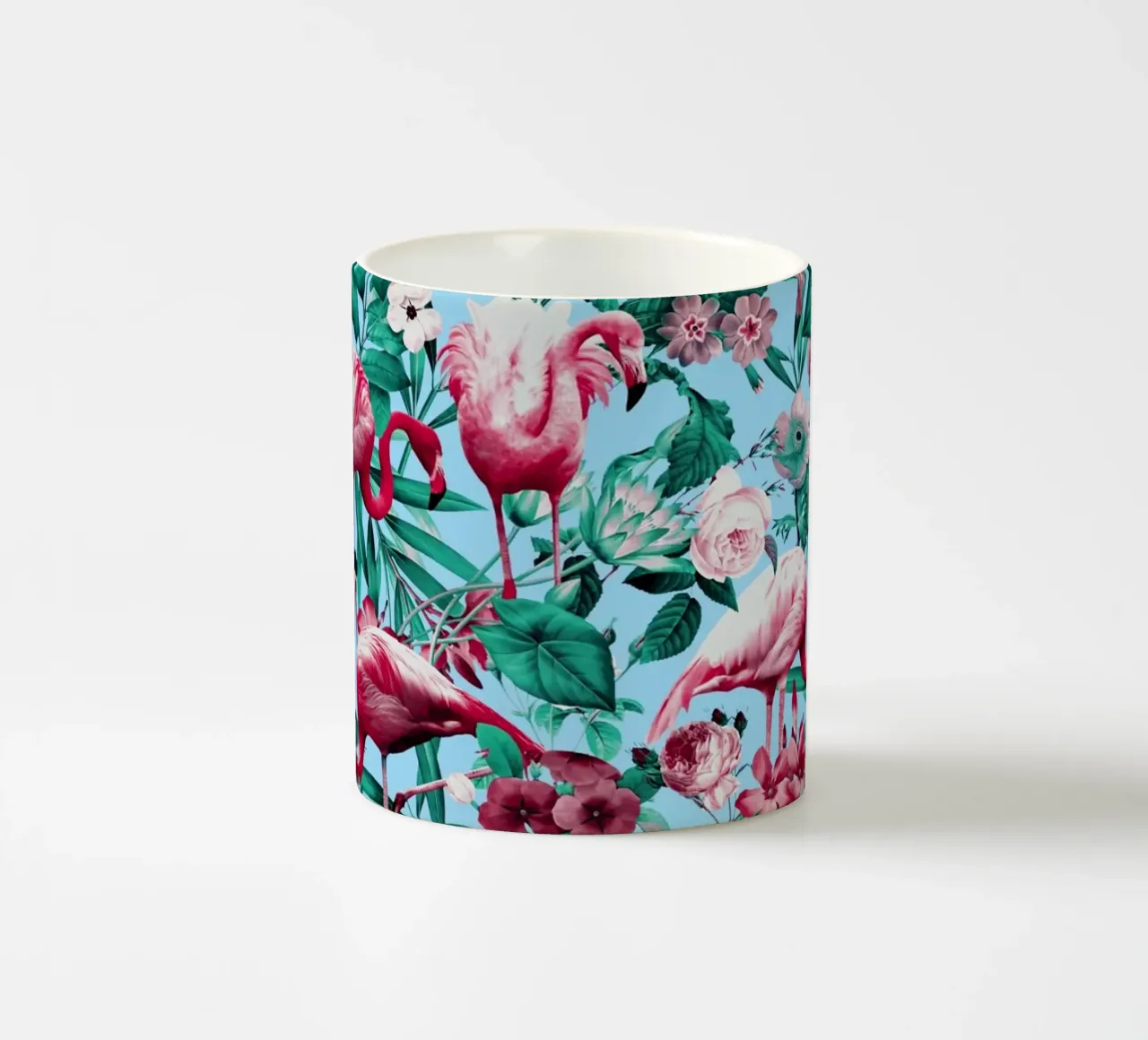 Spring Summer Floral Pattern tazza in ceramica da burcukorkmazyurek