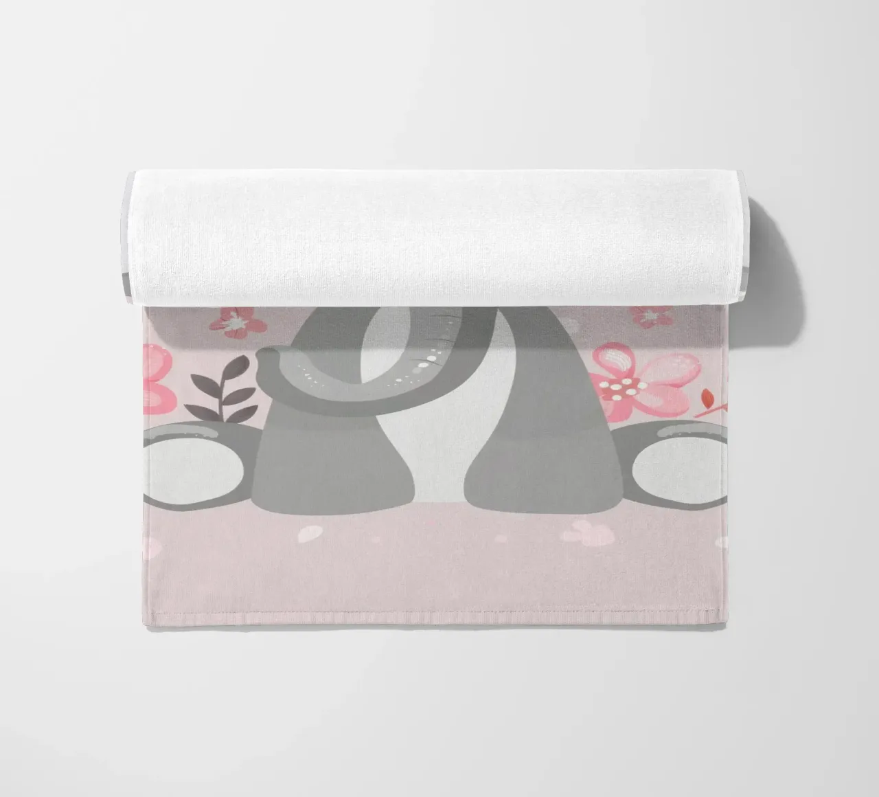 Elefante in fiore telo mare da DesignDoodle