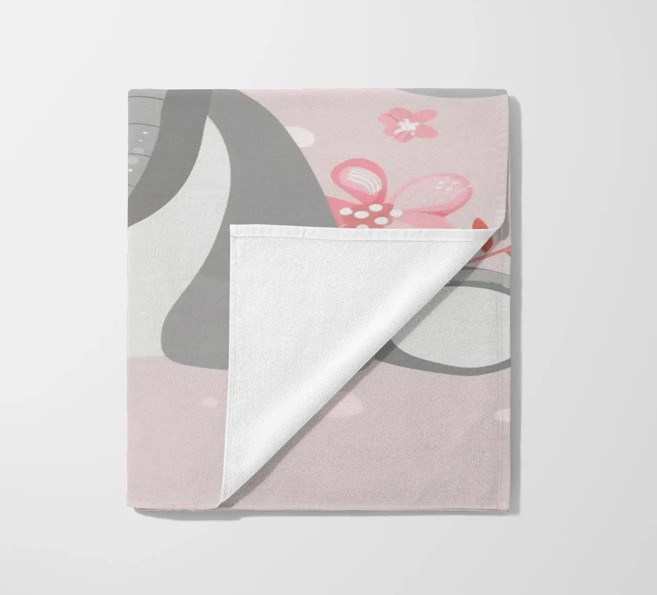 Elefante in fiore telo mare da DesignDoodle