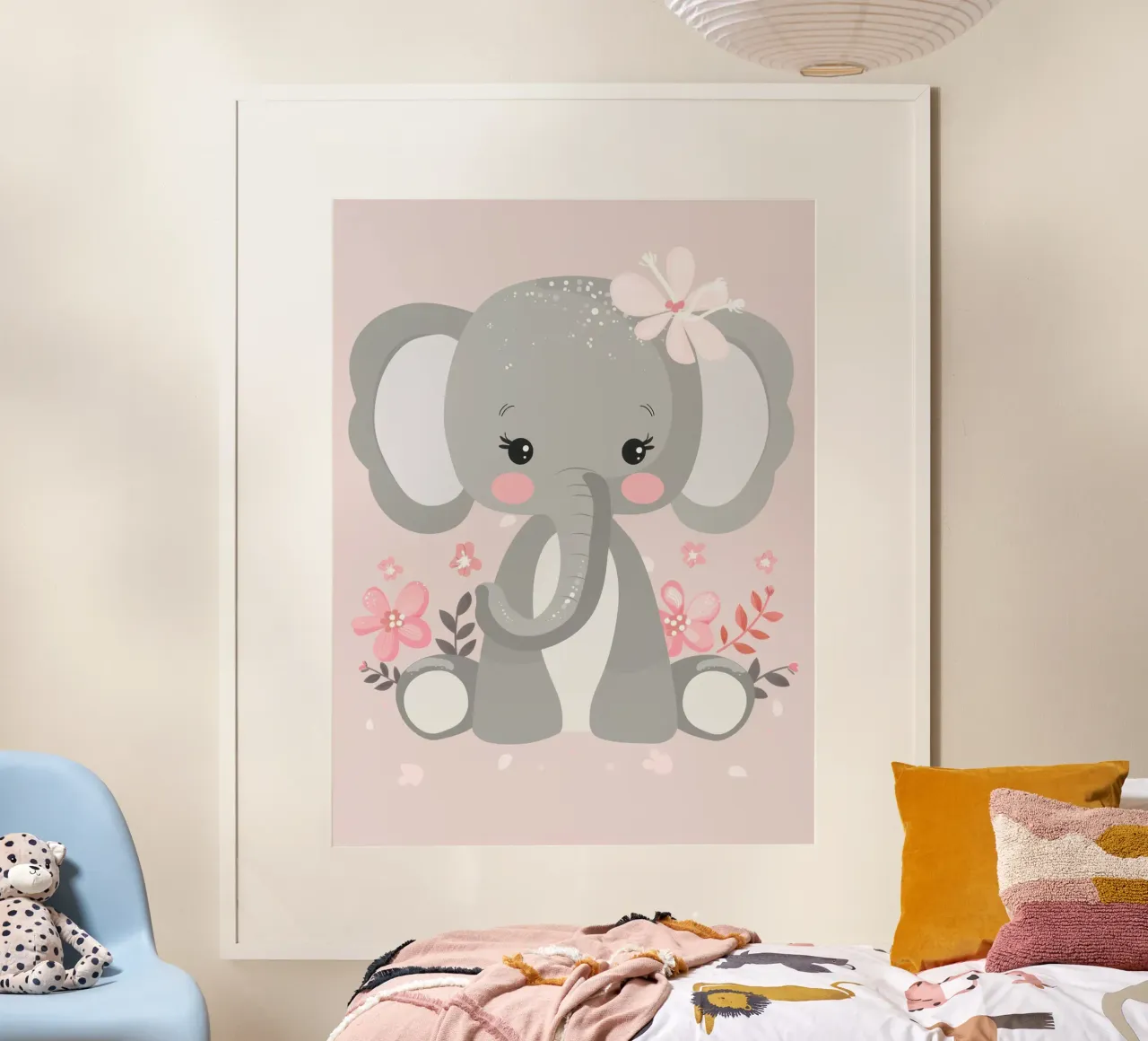 Blooming Elephant poster by DesignDoodle
