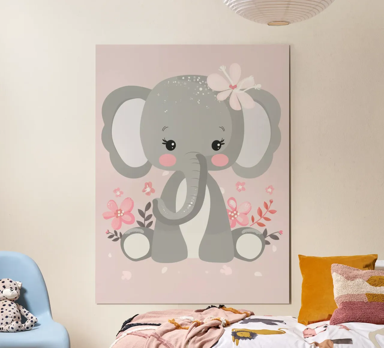 Blooming Elephant poster by DesignDoodle