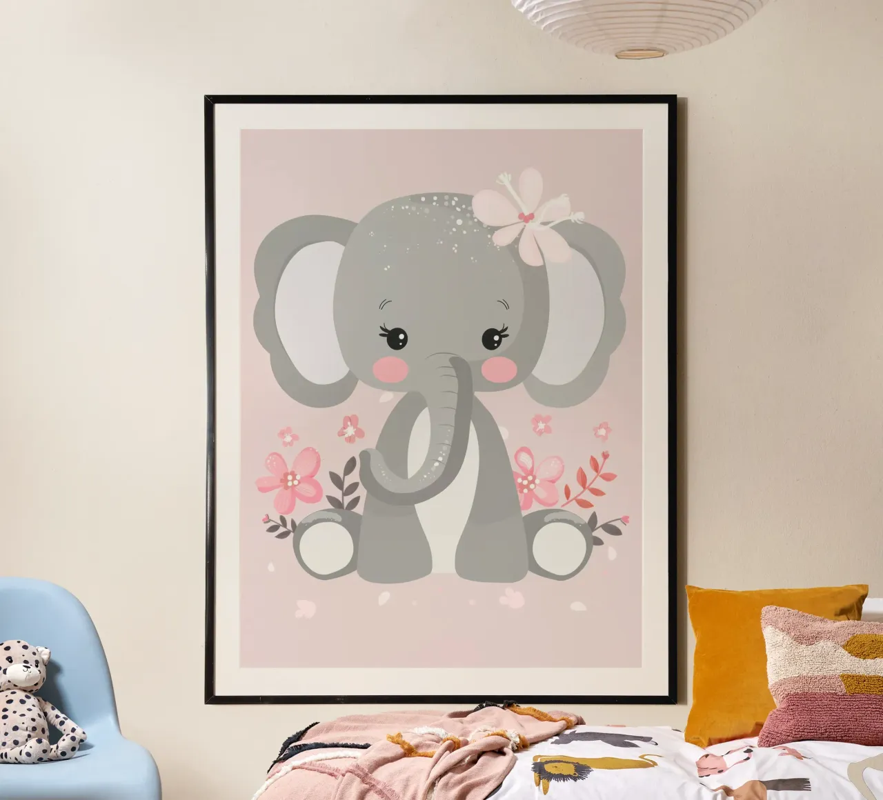 Blooming Elephant poster by DesignDoodle