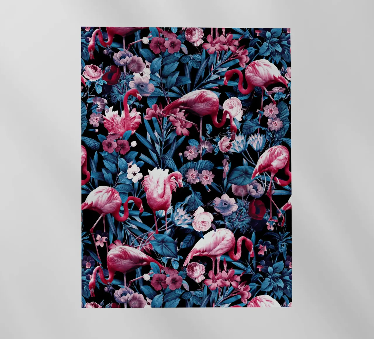Floral and Flamingo VIII pellicola backlit da burcukorkmazyurek