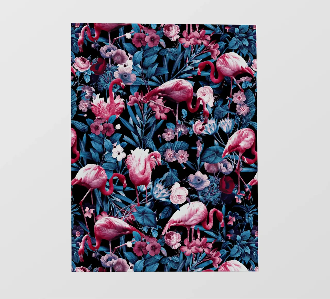 Floral and Flamingo VIII pellicola backlit da burcukorkmazyurek