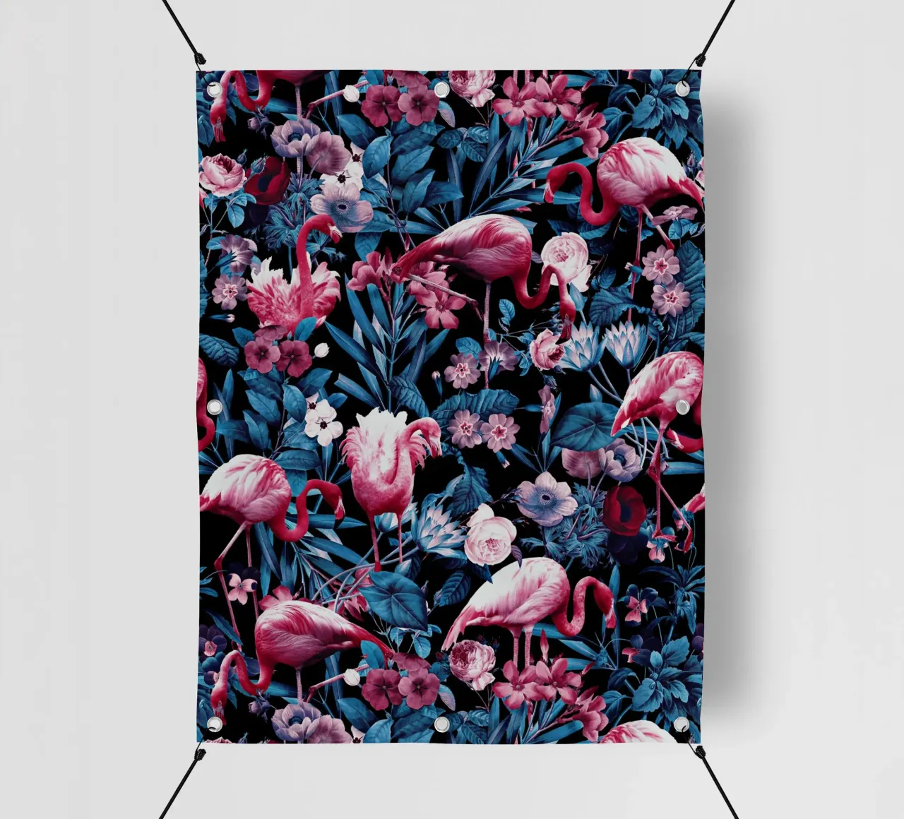 Floral and Flamingo VIII telo in pvc da burcukorkmazyurek