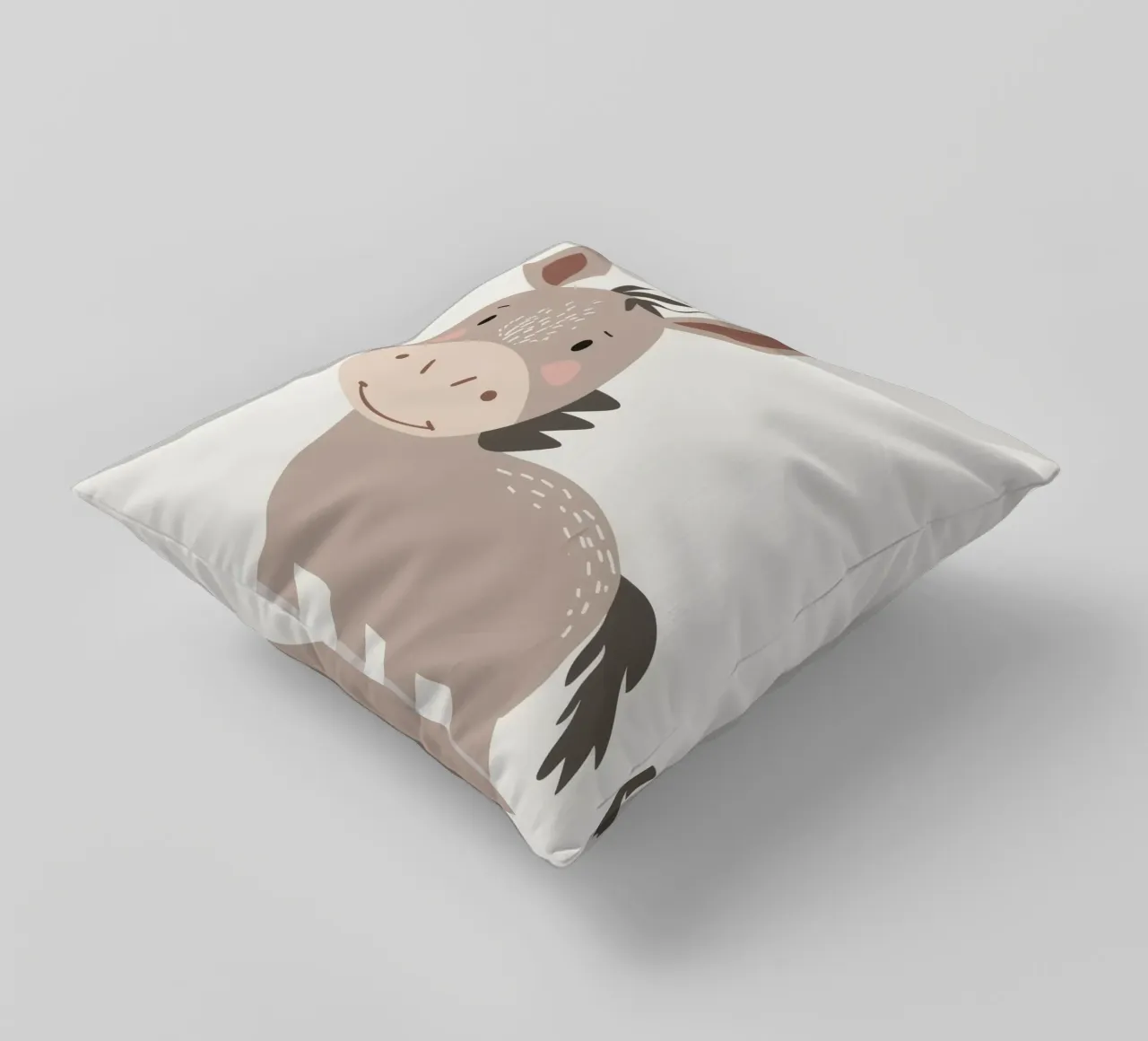 L'asino con il sorriso cuscino da DesignDoodle