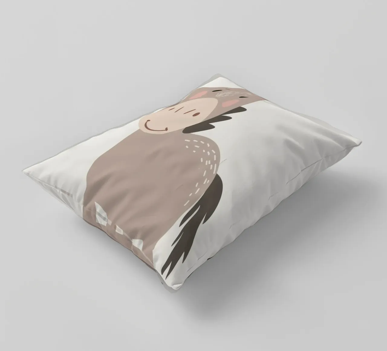 L'asino con il sorriso cuscino da DesignDoodle