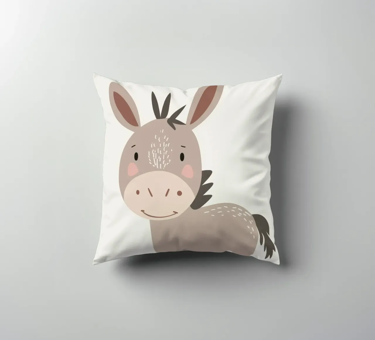 L'asino con il sorriso cuscino da DesignDoodle