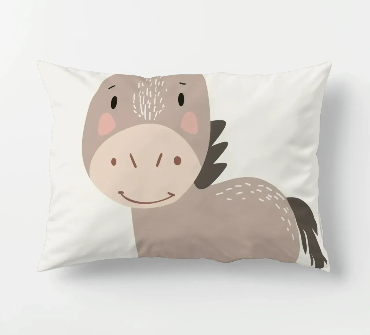L'asino con il sorriso cuscino da DesignDoodle