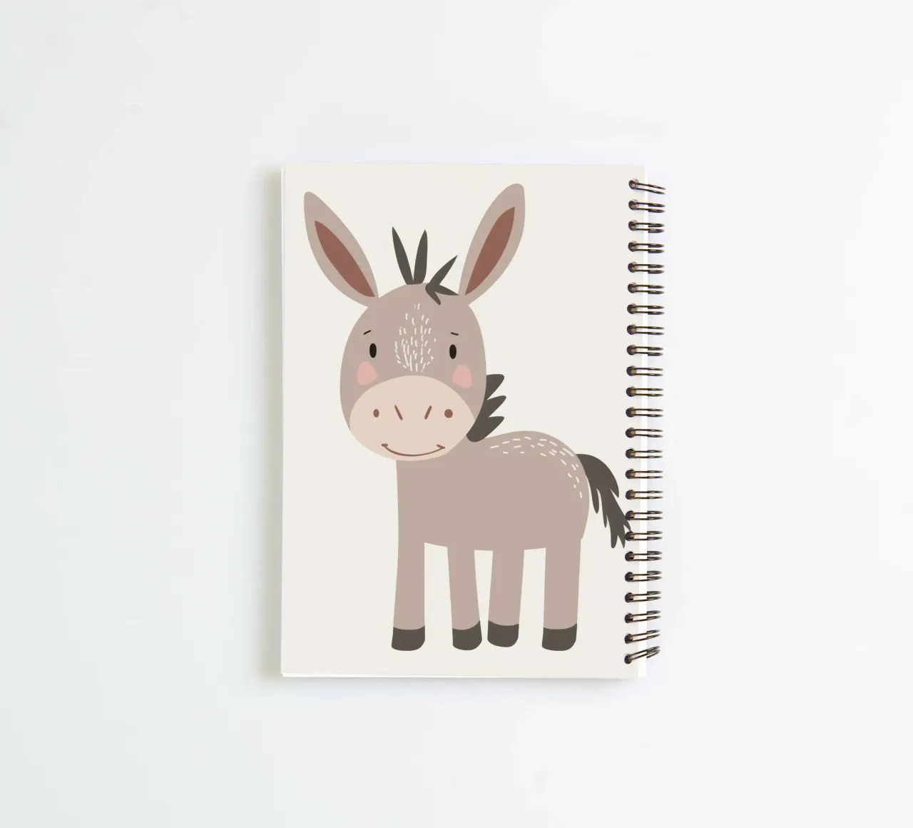 Donkey with a Smile spiral notebook by DesignDoodle