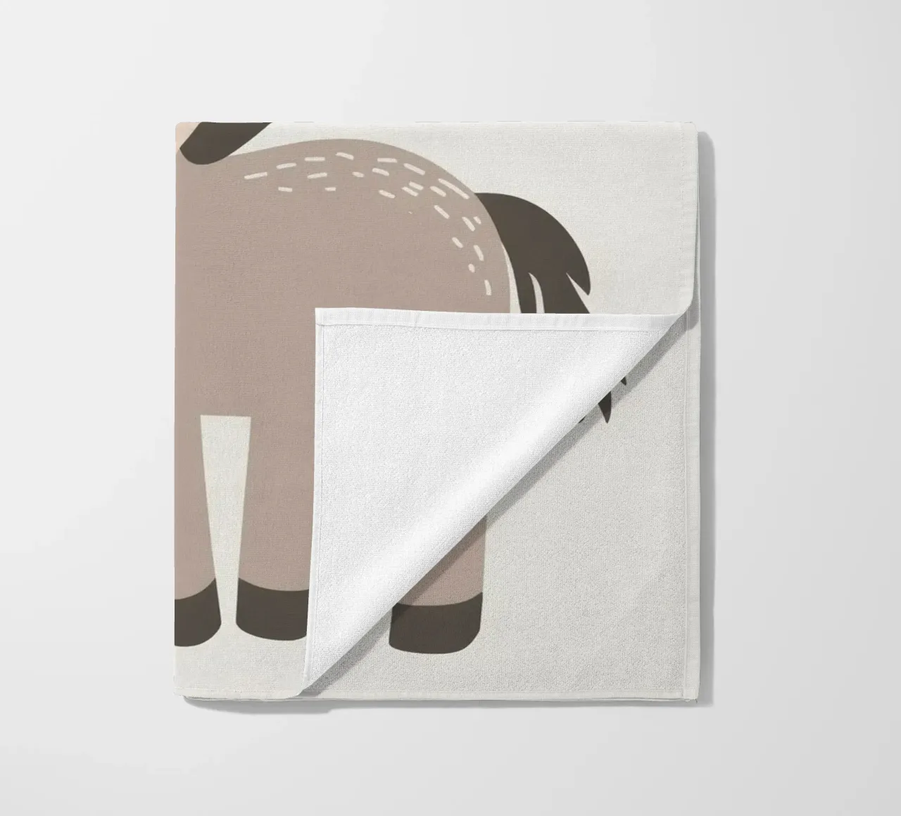 L'asino con il sorriso telo mare da DesignDoodle