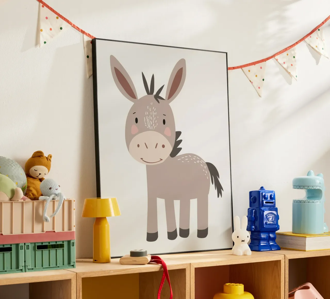L'asino con il sorriso alluminio dibond da DesignDoodle