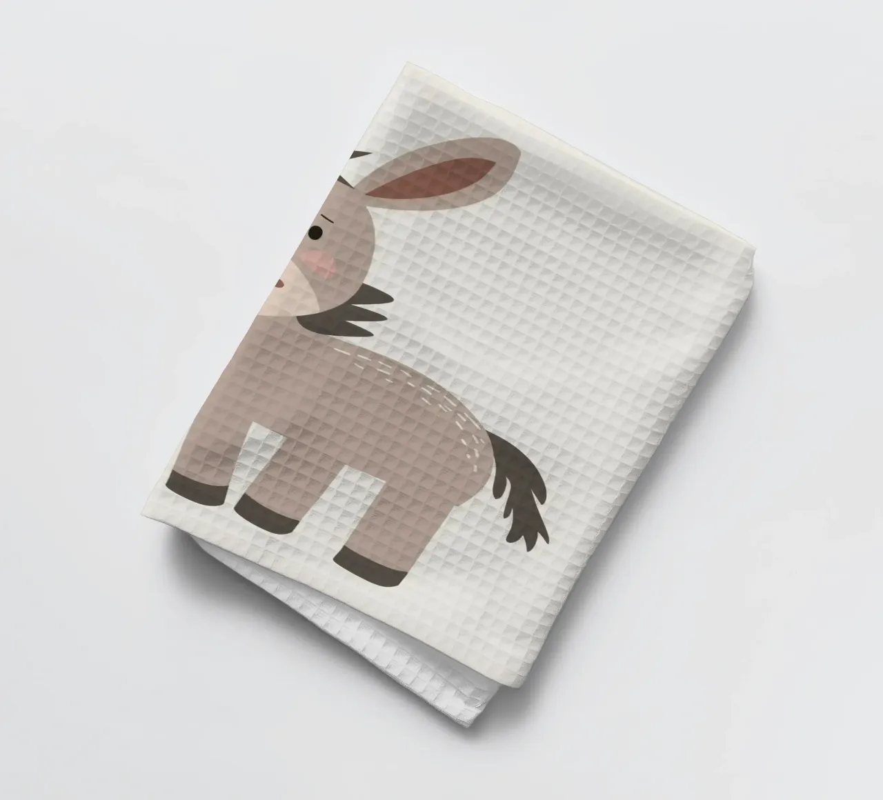 L'asino con il sorriso canovaccio da cucina da DesignDoodle