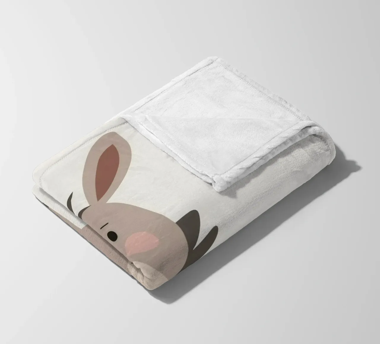 L'asino con il sorriso coperta in pile da DesignDoodle