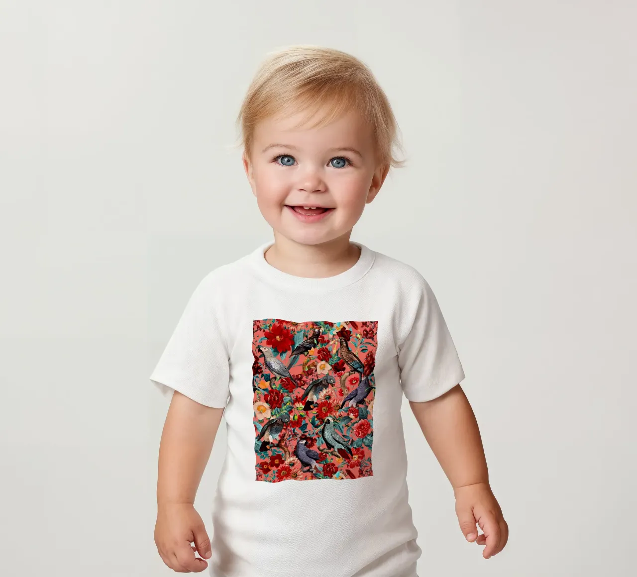 Floral And Birds XIX camiseta de bebé de burcukorkmazyurek