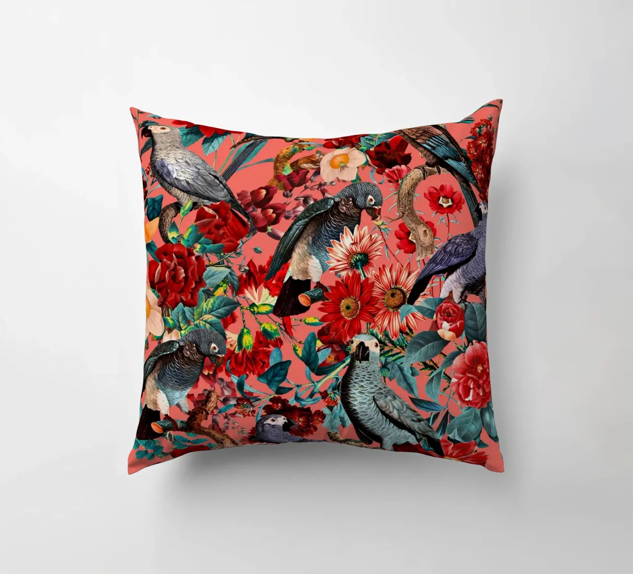 Floral And Birds XIX cuscino da burcukorkmazyurek