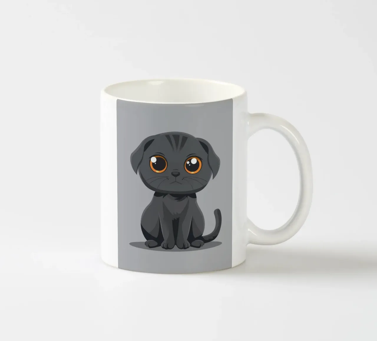 Scottish Fold Serenity tazza in ceramica da DesignDoodle