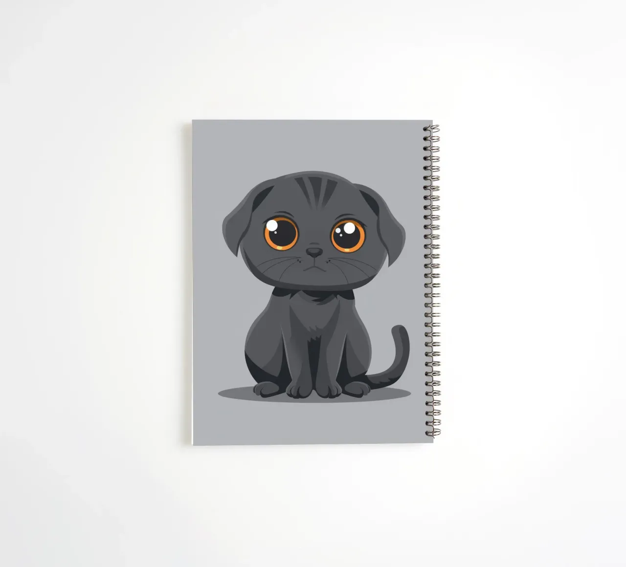 Scottish Fold Serenity spiral notebook by DesignDoodle
