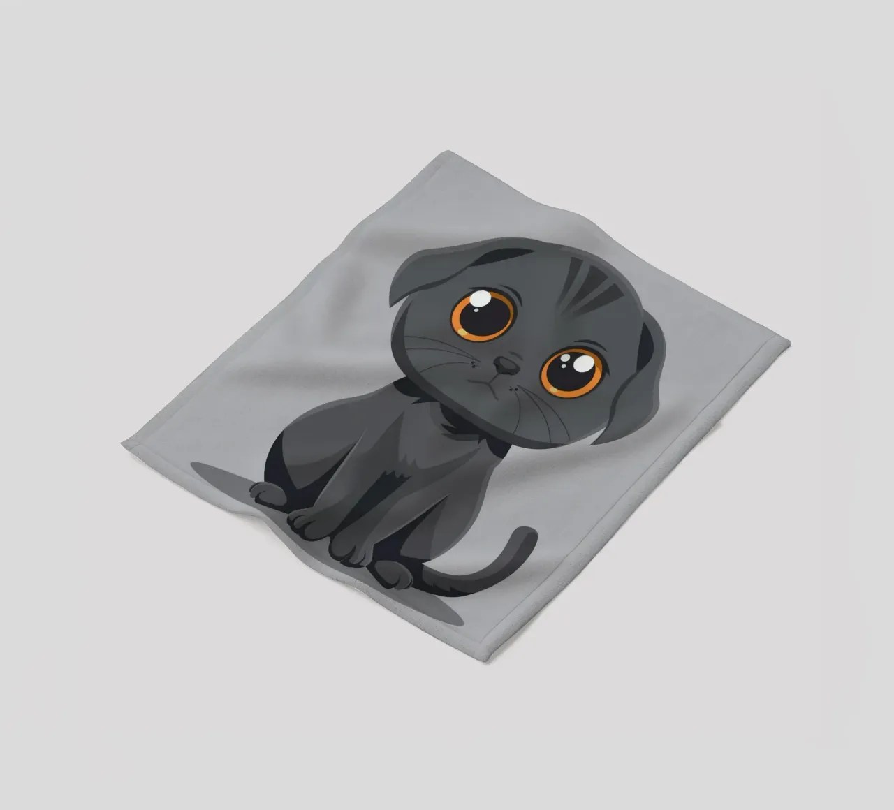 Scottish Fold Serenity coperta in pile da DesignDoodle