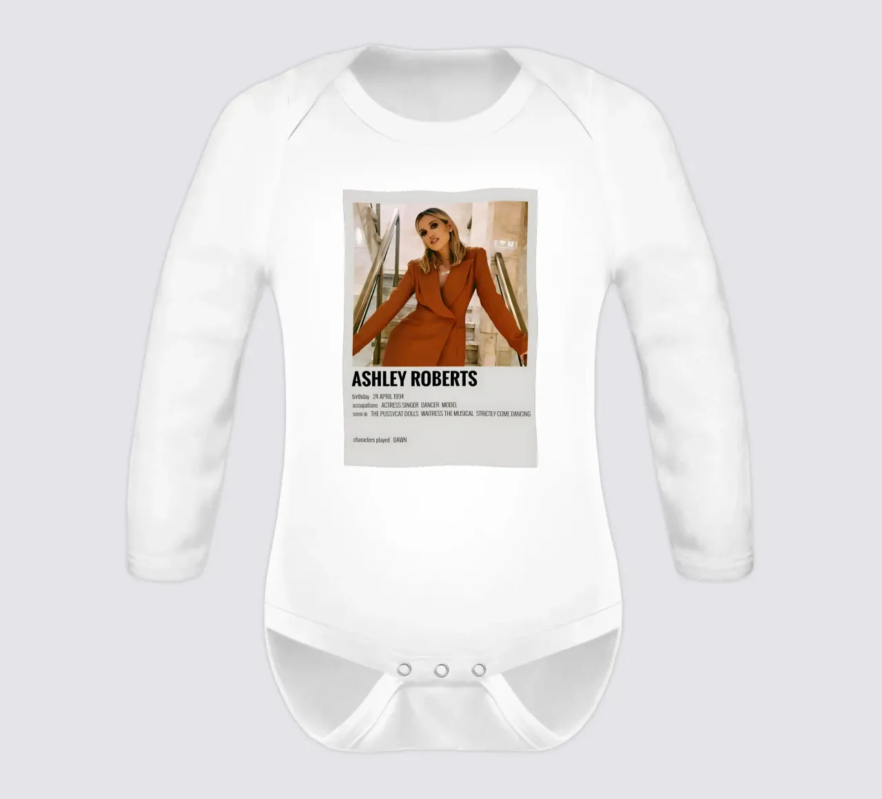 ASHLEY ROBERTS long-sleeve baby romper by MVFminimalist