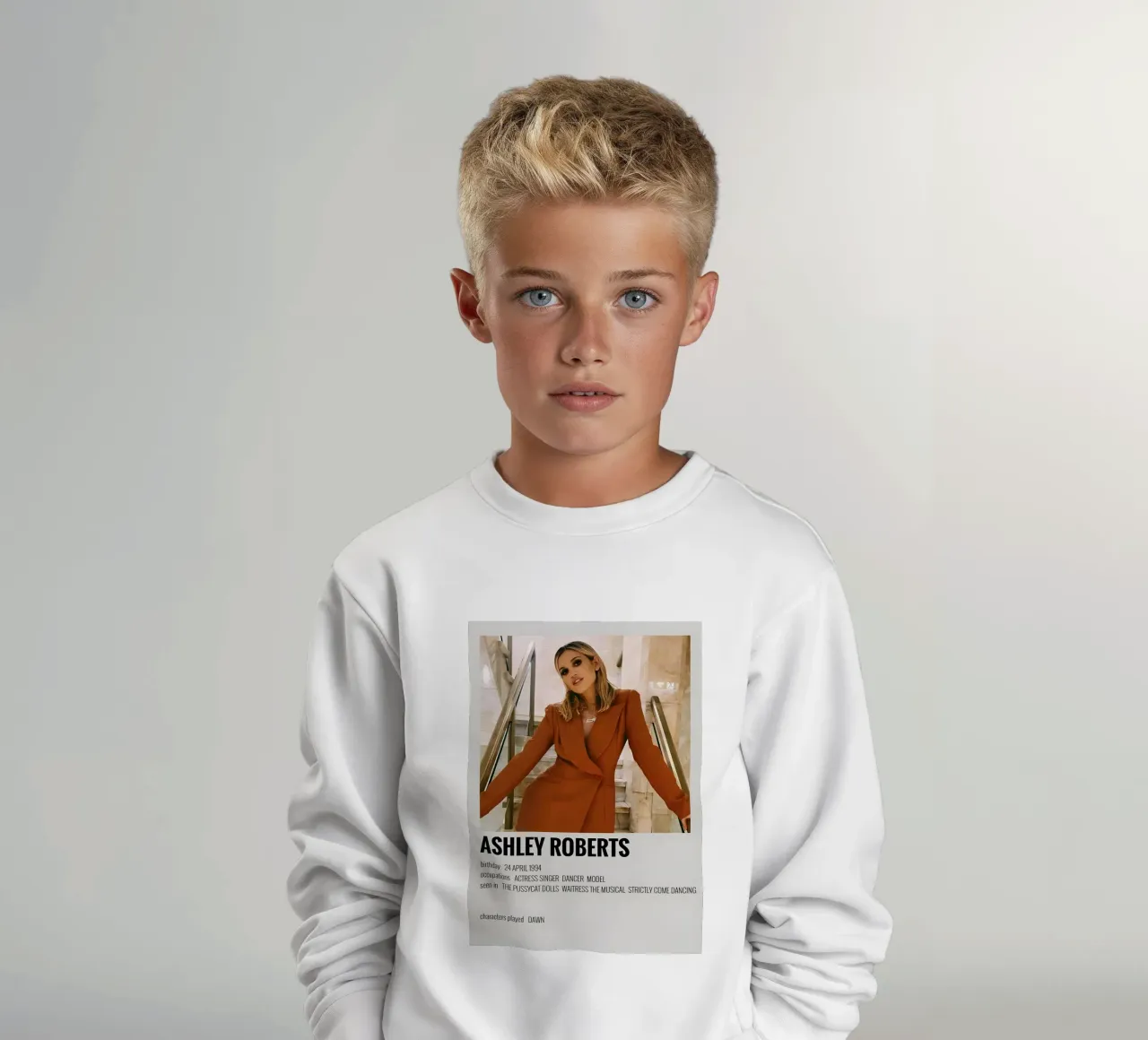ASHLEY ROBERTS kids sweatshirt by MVFminimalist