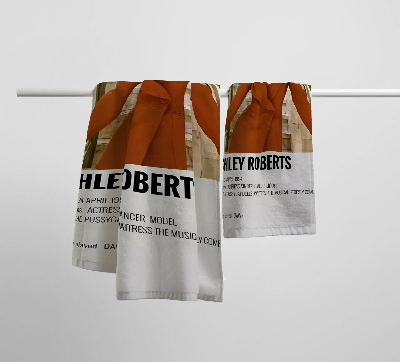 ASHLEY ROBERTS towel by MVFminimalist