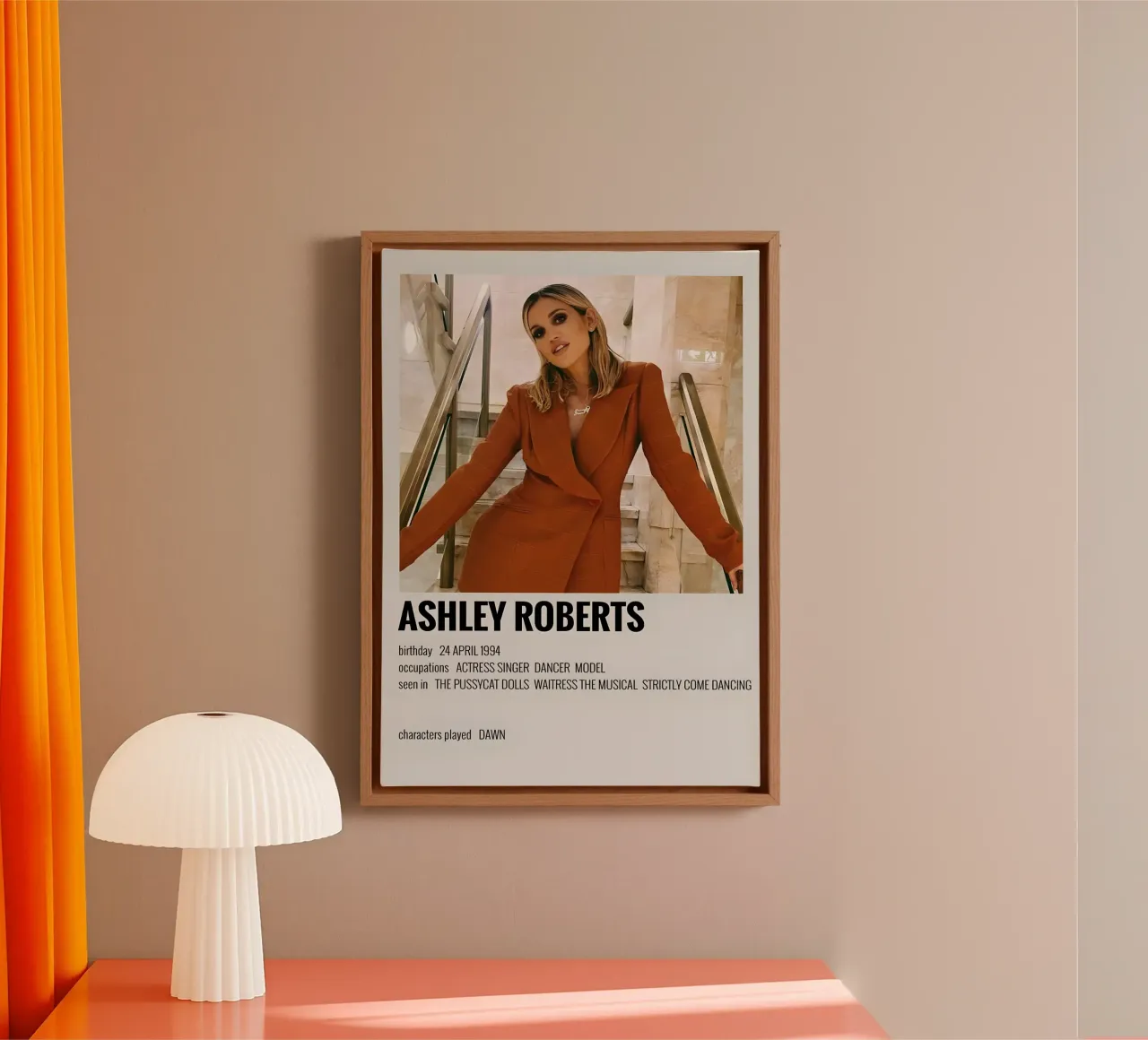 ASHLEY ROBERTS canvas by MVFminimalist
