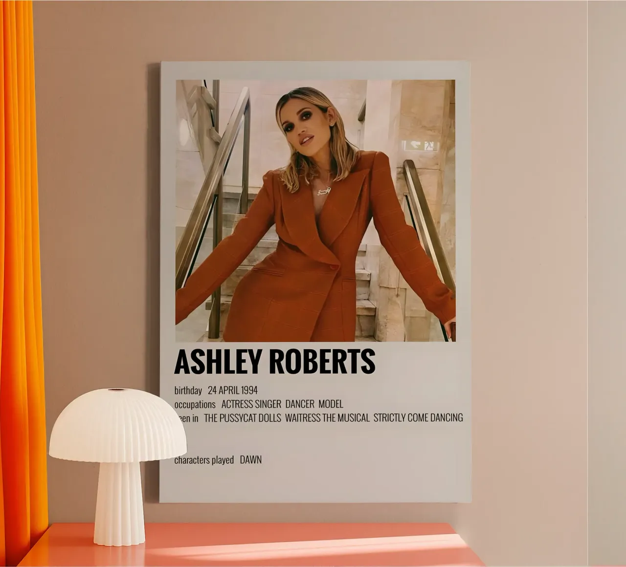 ASHLEY ROBERTS canvas by MVFminimalist