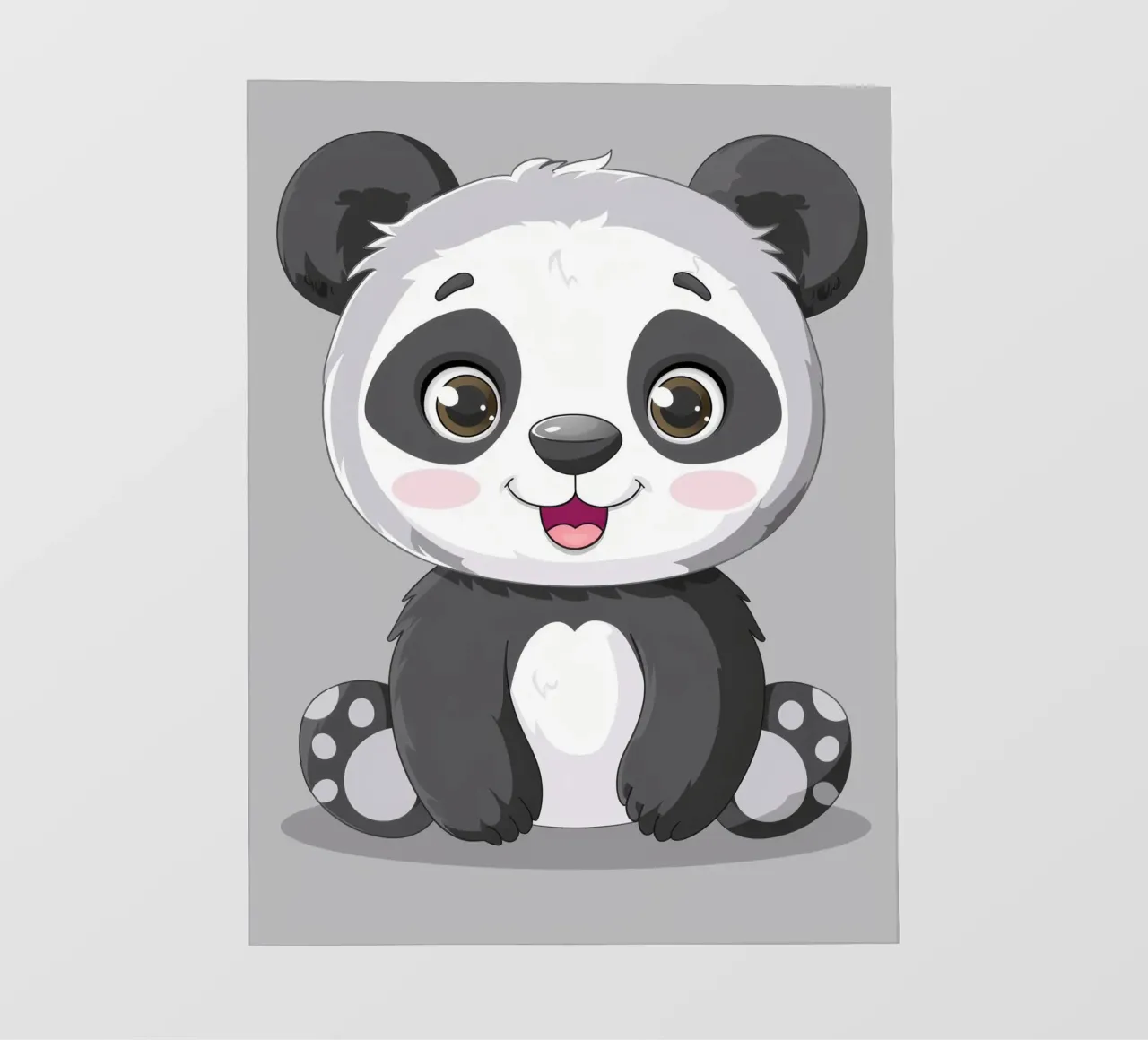 Panda Cuddle fotobehang van DesignDoodle