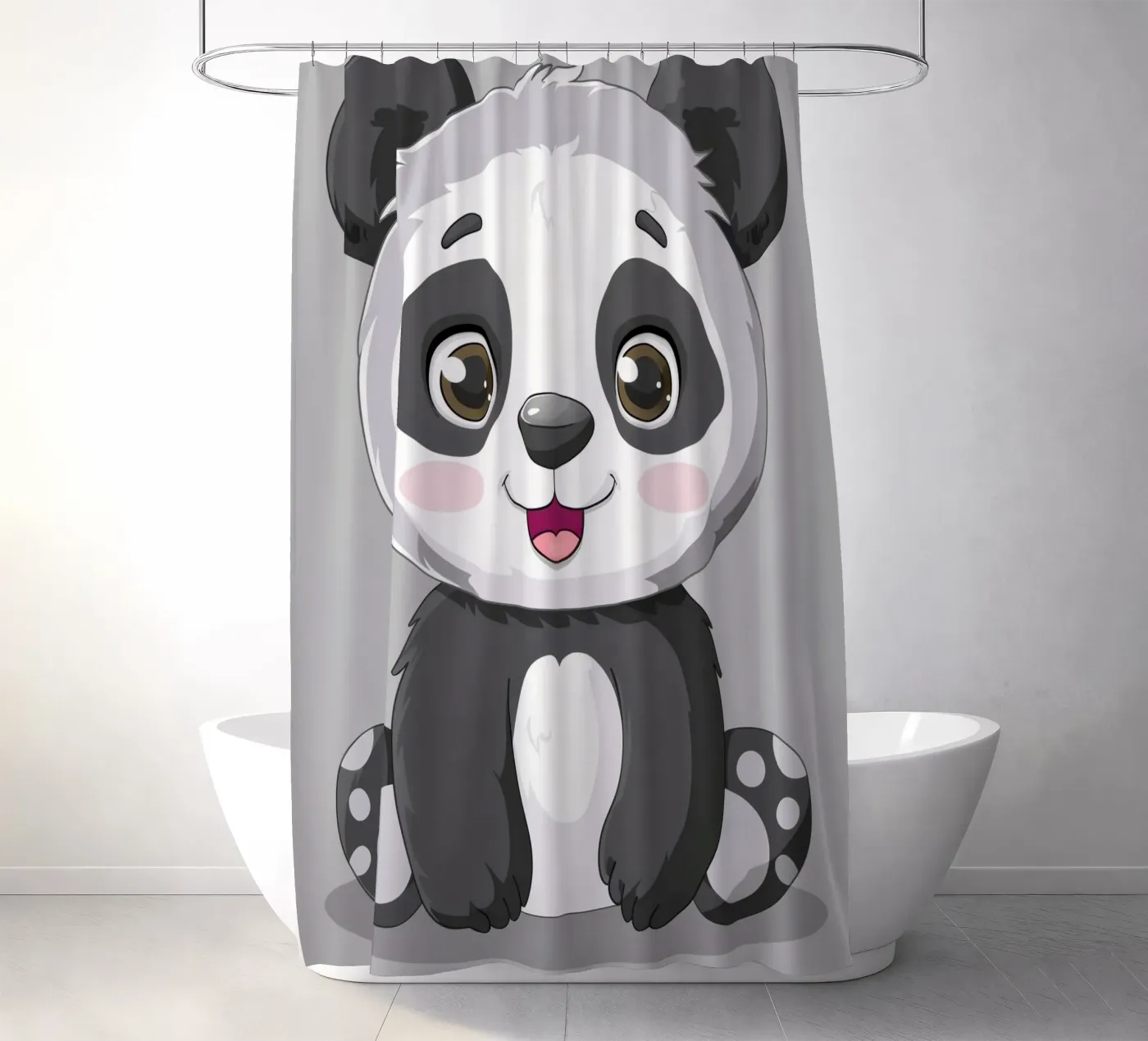 Panda Cuddle Duschvorhang von DesignDoodle