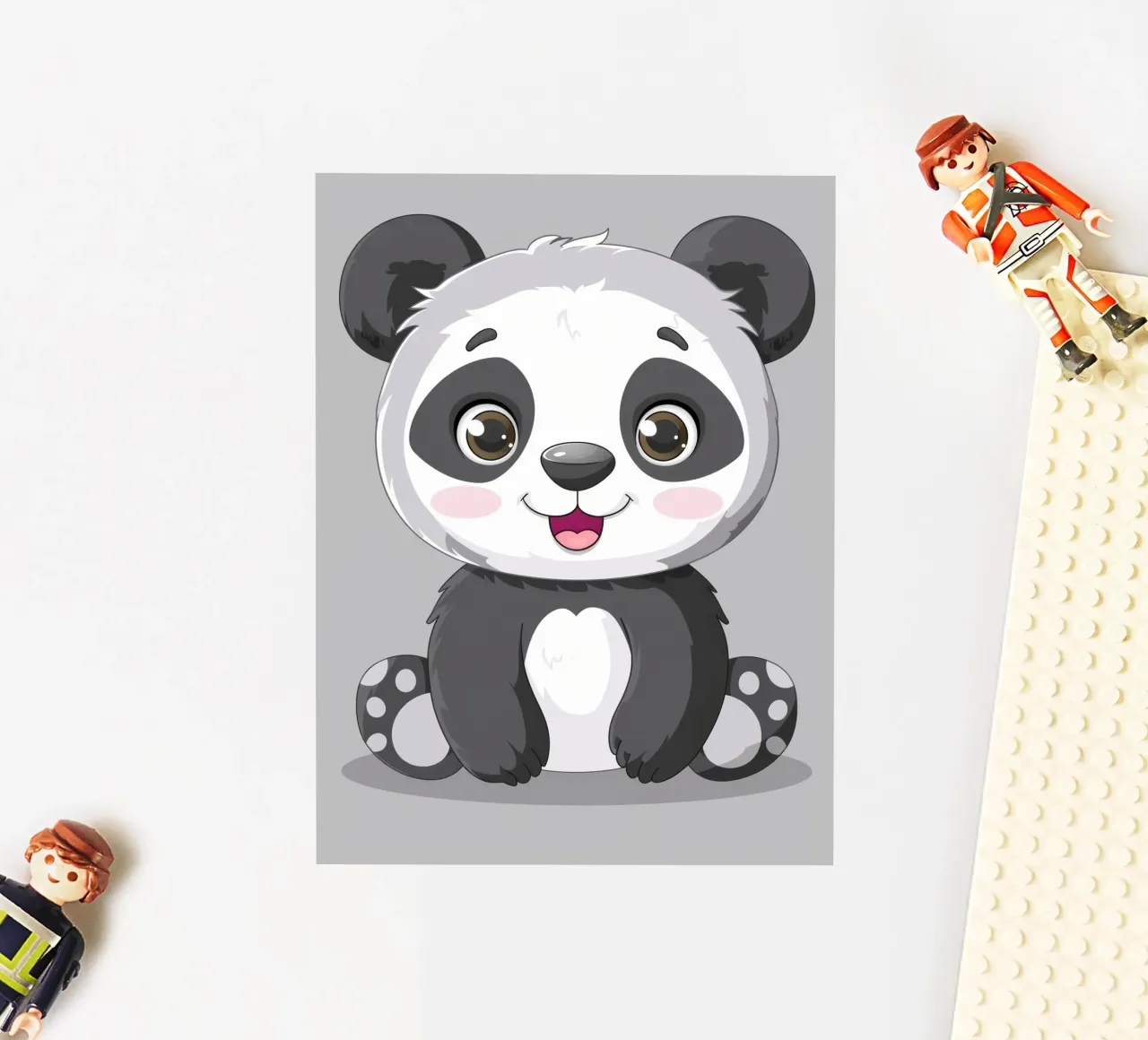 Panda Cuddle sticker by DesignDoodle