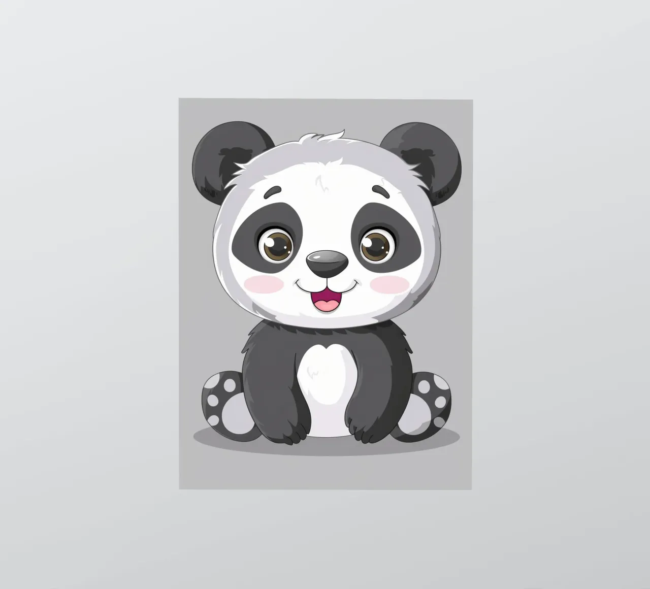 Panda Cuddle sticker by DesignDoodle
