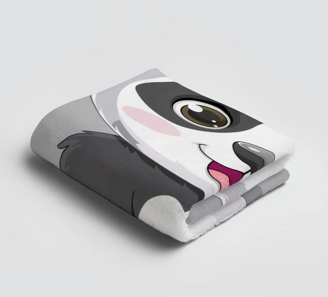 Panda Cuddle towel by DesignDoodle