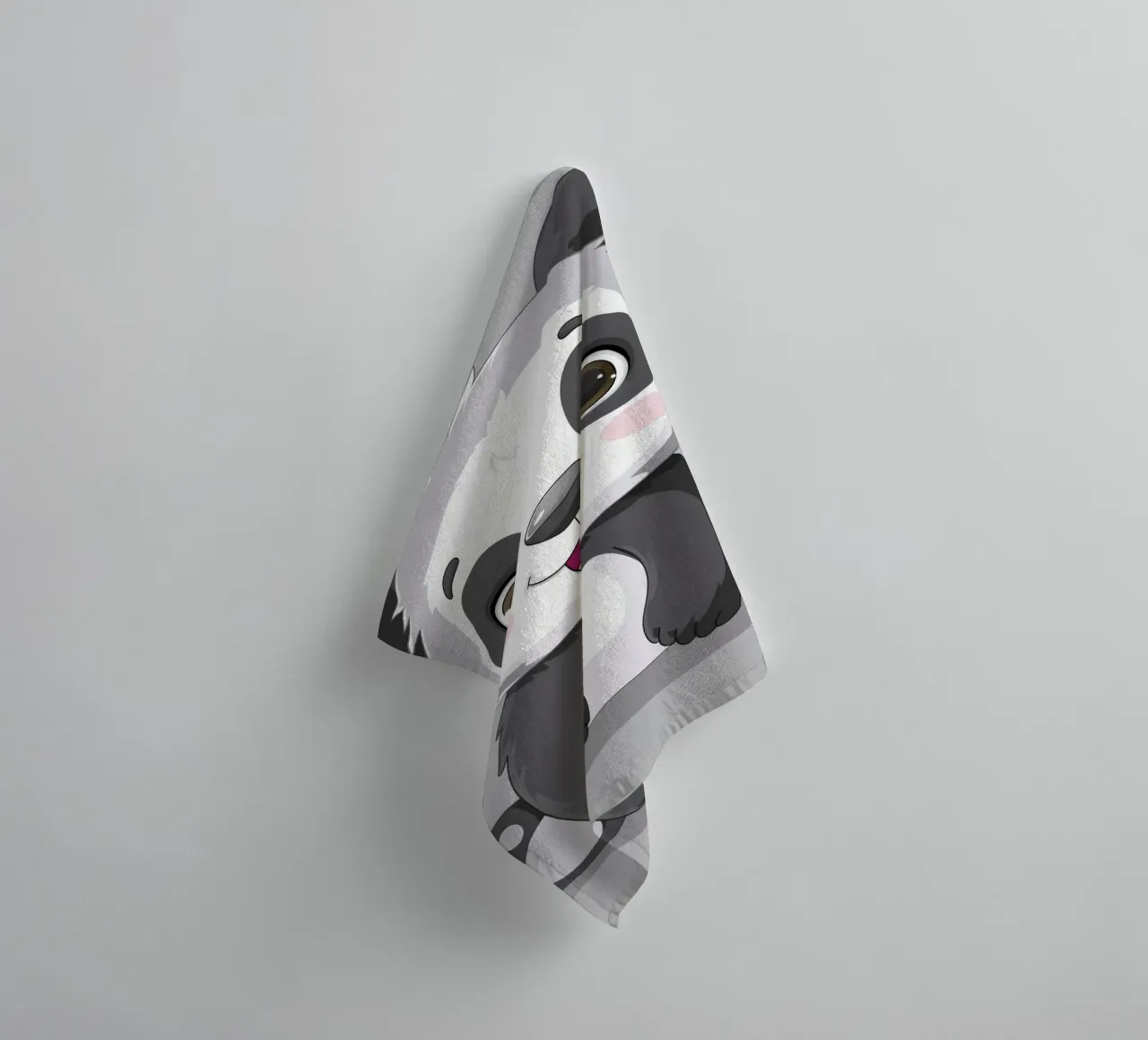 Panda Cuddle towel by DesignDoodle