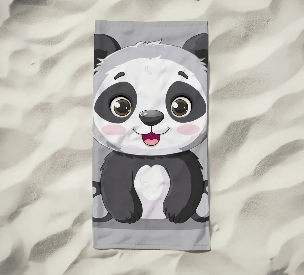 Panda Knuffel strandhanddoek van DesignDoodle