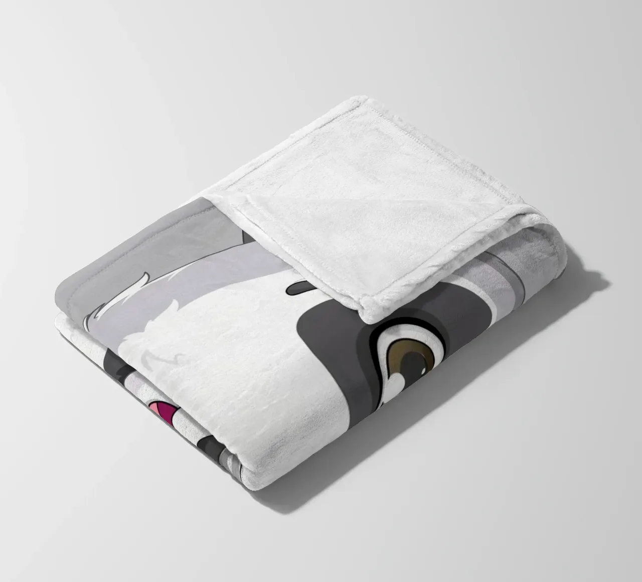 Panda Cuddle fleece blanket by DesignDoodle