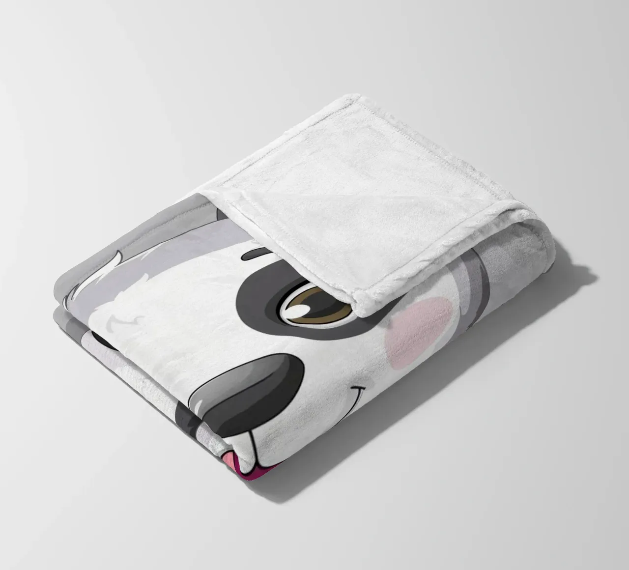 Panda Cuddle fleece blanket by DesignDoodle