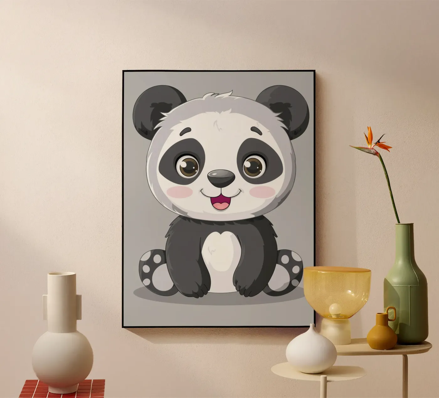 Panda Cuddle plexiglas de DesignDoodle