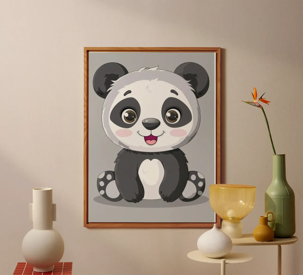Panda Cuddle forex plate by DesignDoodle