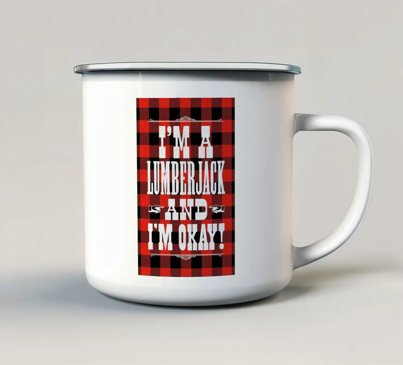 MONTY PYTHON Emaille Tasse von The Indoor Type