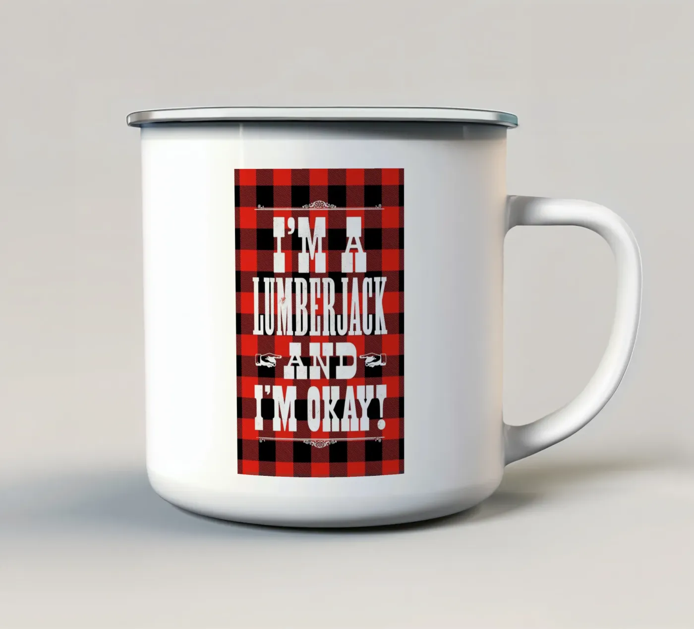 MONTY PYTHON enamel mug by The Indoor Type