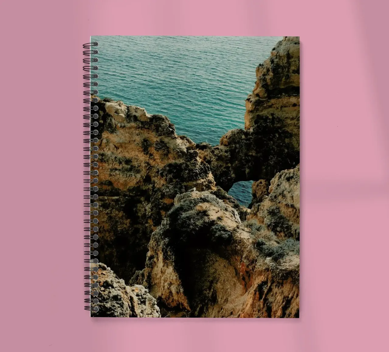 Blues And Yellows spiral notebook by Sebastian Hilgetag