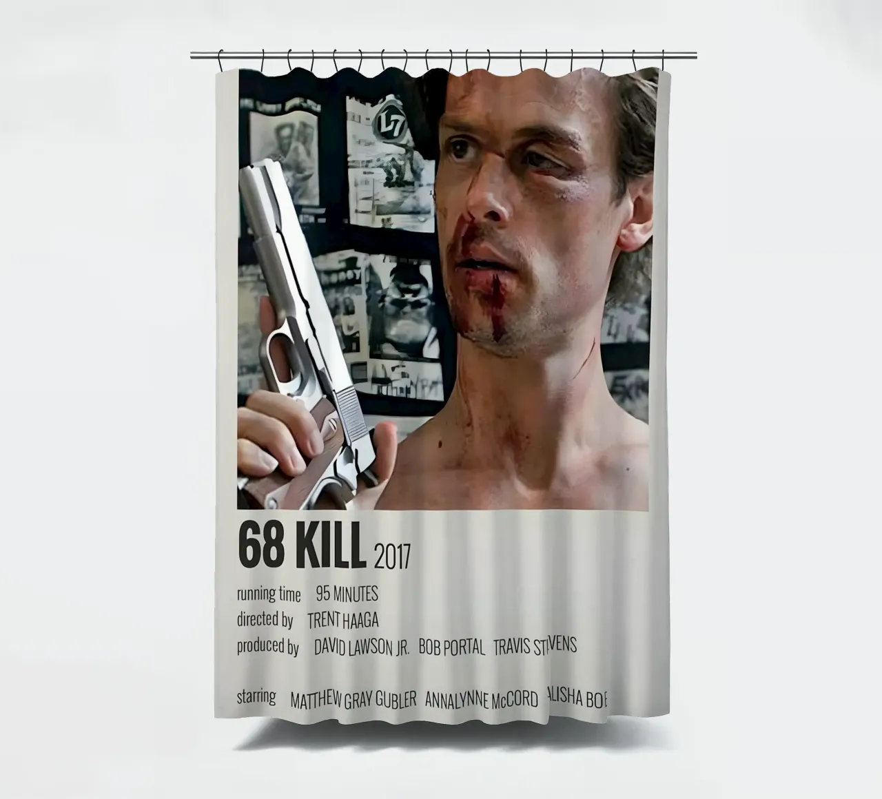 68 KILL 2017 shower curtain by MVFminimalist