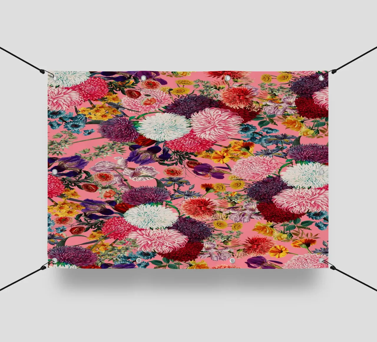 Floral Pink Pattern telo in pvc da burcukorkmazyurek
