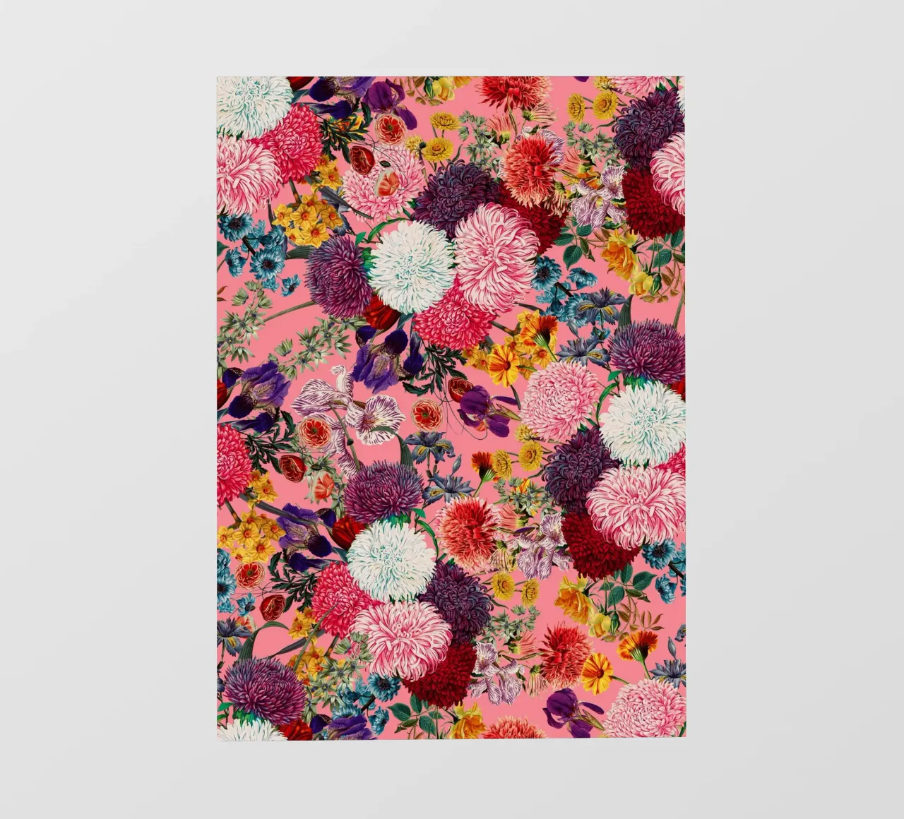 Floral Pink Pattern telo in pvc da burcukorkmazyurek